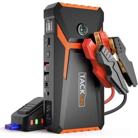 Démarreur de Batterie de Voiture Orange 12V TACKLIFE Booster de