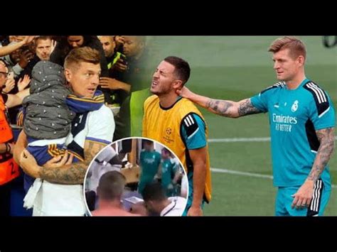 Escandalo Hazard Le Dio Champagne Al Hijito De Toni Kroos Youtube