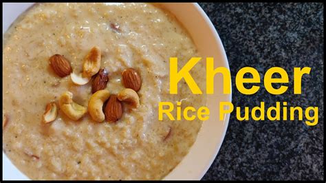 Rice Kheer Recipe Rice Pudding Instant Pot Kheer Chawal Ki Kheer