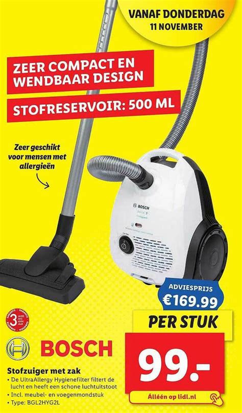 Bosch Stofzuiger Met Zak Aanbieding Bij Lidl