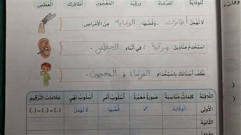 التعبير الكتابي كتابة لافتة مصورة 2024 كتاب سلاح التلميذ لغة عربية صف