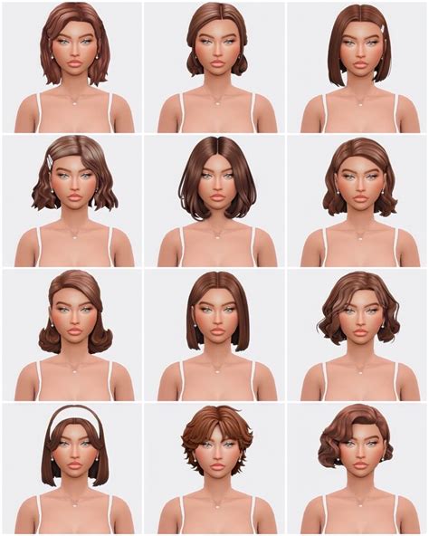 Marilynjeansims Sims Hair Short Hair Styles Womens Hairstyles