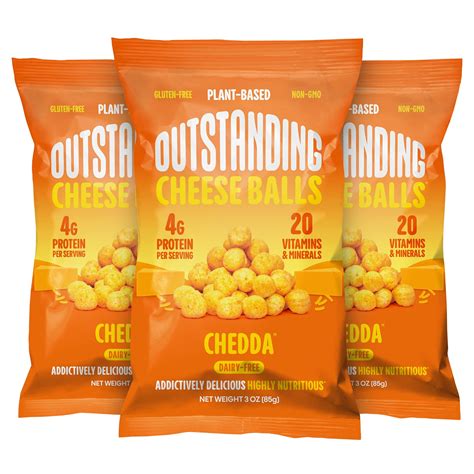 Outstanding Foods Outstanding OIF8 Cheese Balls Chedda No