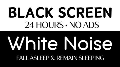 White Noise Black Screen Fall Asleep Remain Sleeping Black Screen