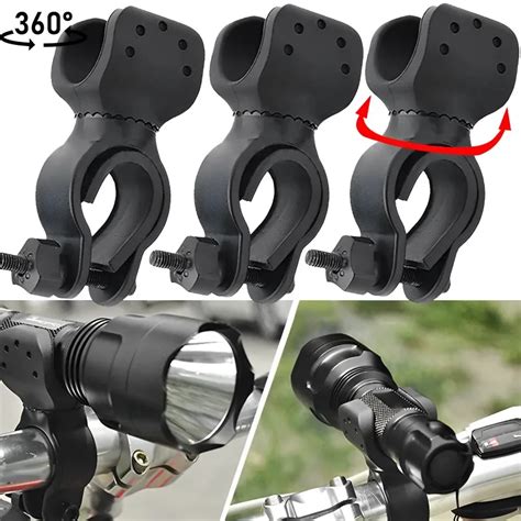 360 Degree Bicycle Led Flashlight Mount Holder For Bicycle Bike Torch Clip Clamp Support Bicycle