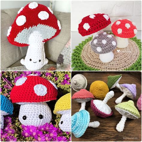 25 Free Crochet Mushroom Patterns (Amigurumi Pattern)