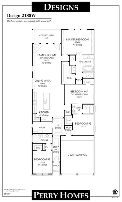 Perry Homes One Story Floor Plans - floorplans.click