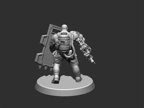 Stl File Ogryn Warrior 💂・design To Download And 3d Print・cults