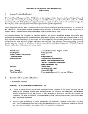 Fillable Online Cdfa Ca ProgramPosition Identification Cdfa Ca Fax