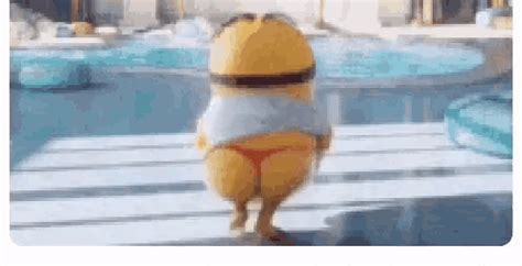 Minion Sexy Back Minion Sexy Back Wiggle Discover Share GIFs