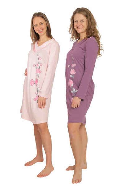 Verführerische Langarm Nachthemden Für Damen Kaufen Otto