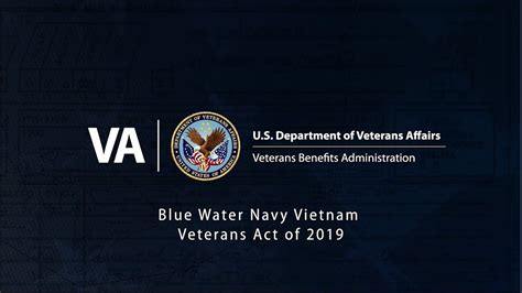 Blue Water Navy Vietnam Veterans Act Of 2019 Youtube