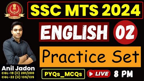 SSC CGL MTS CPO 2024 English Practice Set 2 15 Days 15 Sets