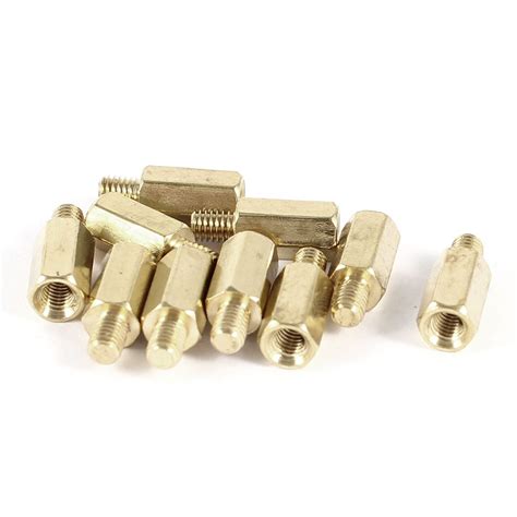 Buy 10 Pcs PC PCB Motherboard Brass Standoff Hexagonal Spacer M3 9 4mm