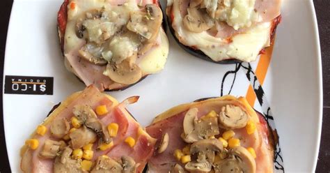 Mini Pizzas Con Berenjena Receta De Alexia Lara Cookpad