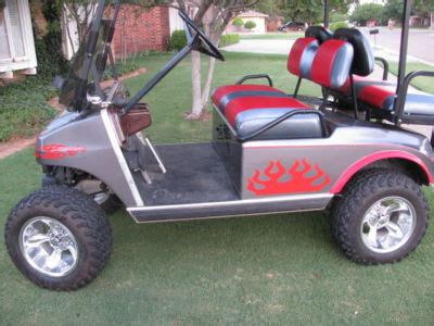 HawksDecals : GOLF Cart Kart Flames Graphics Decal CLUBS