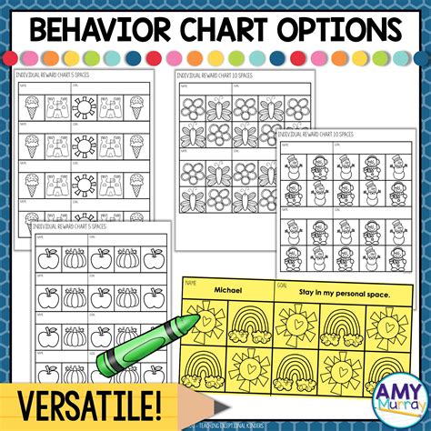 Positive Behavior Sticker Charts And Individual Behavior Charts Bundle