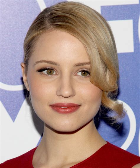 Dianna Agron Long Curly Updo Hairstyle Hairstyles