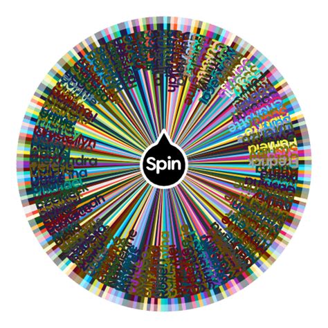 Highly Advanced Wheel Of Character Names Spin The Wheel App