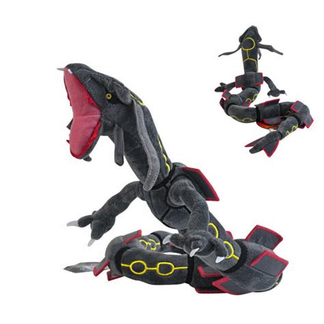 Pokemon Center Plush Doll Shiny Black Mega Rayquaza Stuffed Toy 34