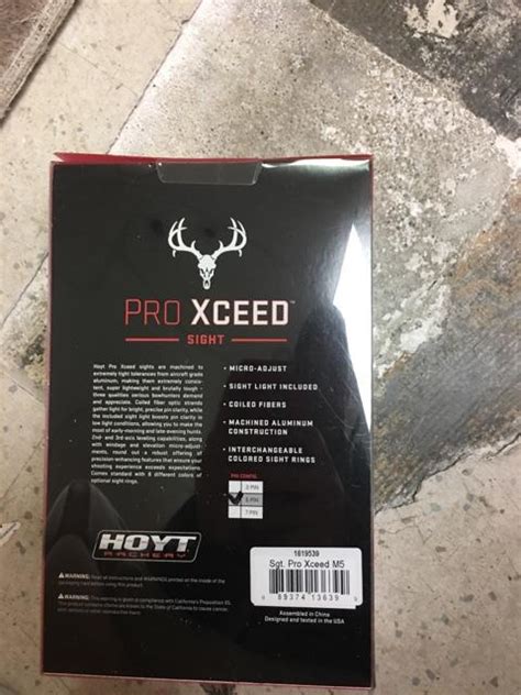 Hoyt Pro Xceed 5 Pin Sight Nex Tech Classifieds