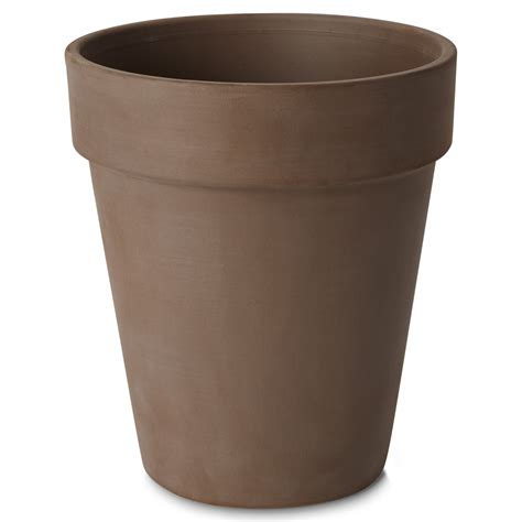 Laleh Round Terracotta Brown Pot (H)244mm (Dia)273mm | Departments ...