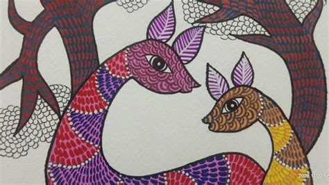 Easy Gond Art Painting Tutorial Start To Finish Gond Art Painting