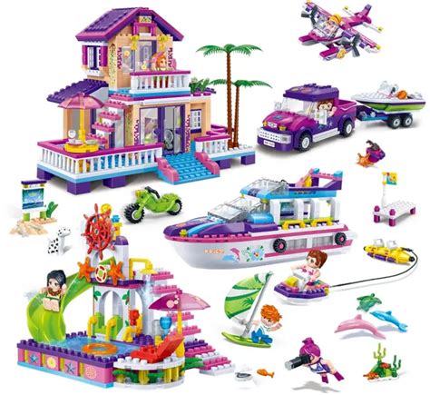 Model building kits compatible with lego city girls friends Gold Coast 1205 pcs 3D block ...