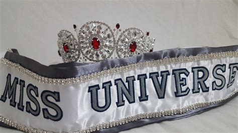 Miss Universe Official Sash Dnl Crown Replica Official Pin