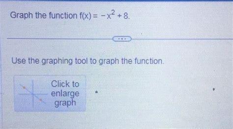 Solved Graph The Function Fx − X² 8 Use The Graphing