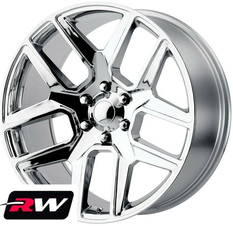 22 inch 22 x10" RW 96266 Wheels for 2019 Ram 1500 Chrome Rims 6x139.7 ...