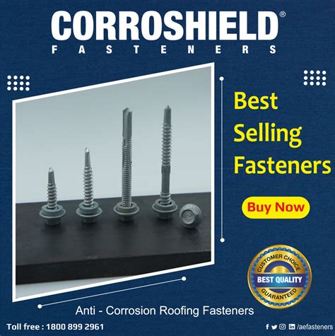 Carbon Steel Polished Corroshield Self Drilling Screw For Roofing And