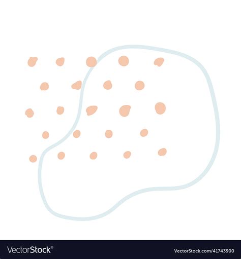 Abstract geometric doddle shape pastel color Vector Image