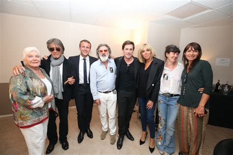 Photo Exclusif Line Renaud Jacques Dutronc le président Emmanuel