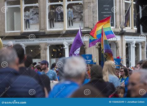 2019 Pride Scotia March Edinburgh Scotland Editorial Stock Image