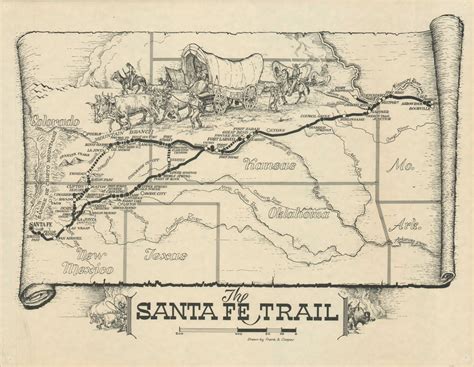 The Santa Fe Trail | Curtis Wright Maps