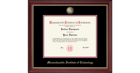 Masterpiece Medallion Diploma Frame In Kensington Gold Massachusetts