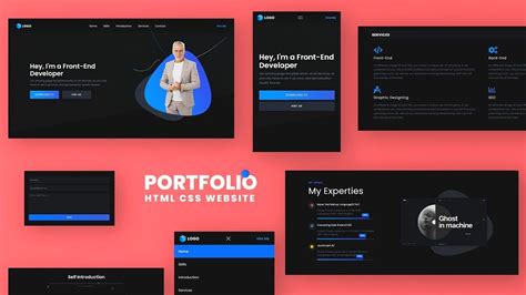 Create A Responsive Personal Portfolio Website Using Html Css And