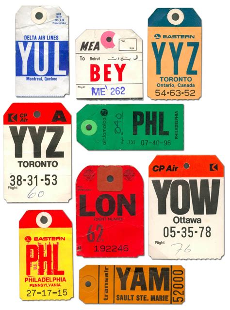 Visual Shizzle™: Vintage Luggage Tags