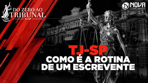 Concurso Tj Sp O Que Faz Um Escrevente T Cnico Judici Rio Youtube