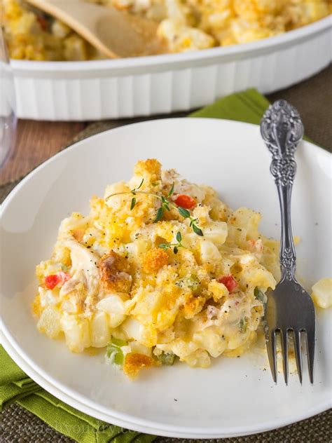 Cheesy Chicken Potato Casserole I Wash You Dry