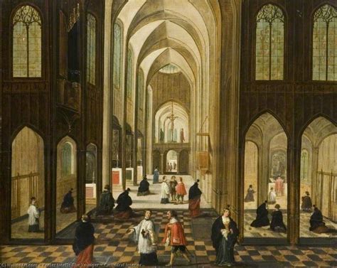 Oil Painting Replica Cathedral Interior by Peeter Neeffs The Younger | ArtsDot.com