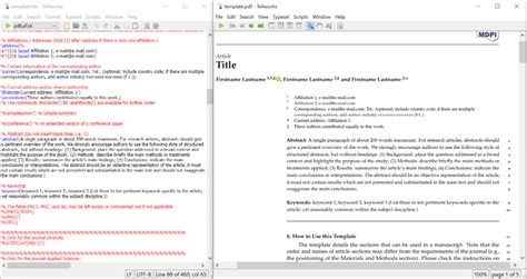 How to Format a Manuscript for MDPI Submission Using LaTeX - MDPI Blog