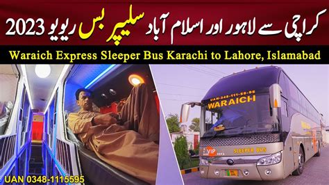 Waraich Express Sleeper Bus Karachi To Lahore Islamabad Sleeper Bus