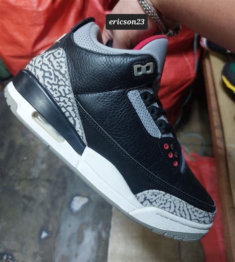 Jordan 3 black cement, Men's Fashion, Footwear, Sneakers on Carousell