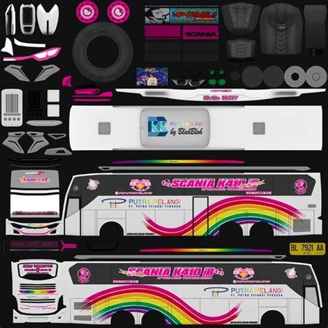 Livery Bussid Putra Pelangi Jernih Lengkap Terbaru