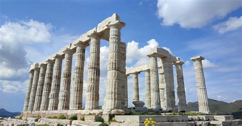 Athens Sounio Temple Of Poseidon Cape Sounio Half Day Tour Getyourguide