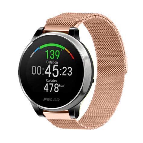 Polar Vantage M Milanese Armband Ros Gold Smartwatcharmbaender De