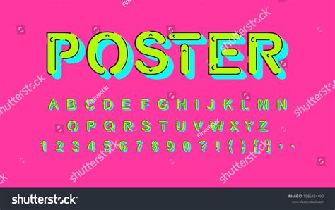 Creative Modern Font Outline Design Alphabet เวกเตอร์สต็อก ปลอดค่า