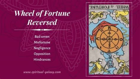 The Wheel Of Fortune Tarot Card Meaning Upright Reversed